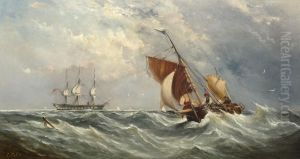 Sailboats In A Squall