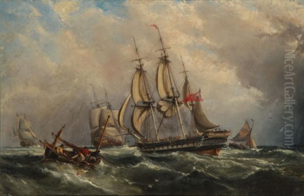A Busy Shipping Scene - view 1