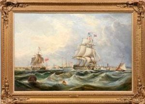 Kriegs-segelschiffe Im Hafen Von Portsmouth Zur Zeit Lord Nelsons