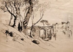 The Olive Trees Of The Riviera by Samuel Colman