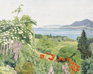 Mein Garten. Blick Gegen Thun by Plinio Colombi