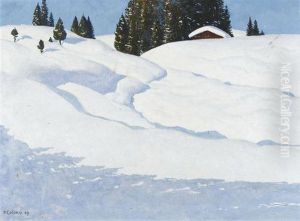 Sonnige Winterlandschaft by Plinio Colombi