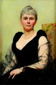 Portrait De Femme A La Robe Noire Portrait De Femme A La Robe Noire