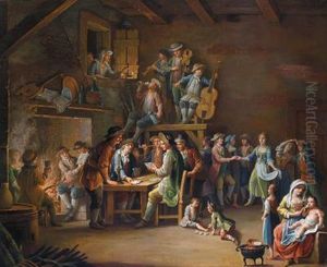 Interno Di Osteria Con Musicanti