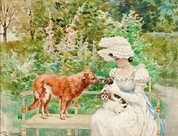 Joven En Un Jardin - view 1