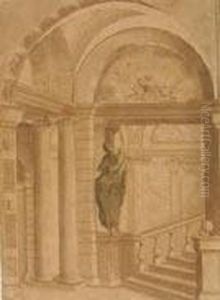 Studio D'interno Con
Cariatide by Angelo Michele Colonna