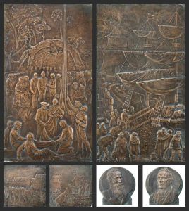 Angas Memorial Bronze Reliefs