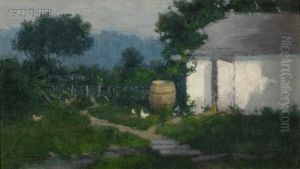 Quiet Yard And Hillside, Spring
