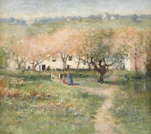 Landscape With Farm House by Charlotte Buell Coman