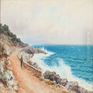 Coastal Scene by Pierre-Paul Comba