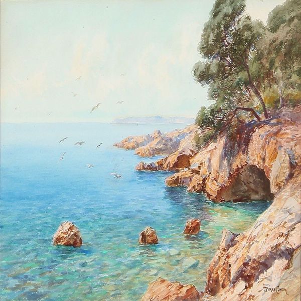 Coastal Scene On A Calm Summer Day - view 1