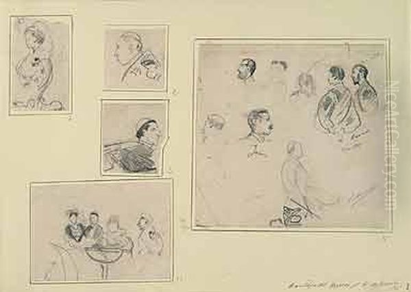 Estudio De Personajes Para El Bautizo Del Principe De Asturias - view 1