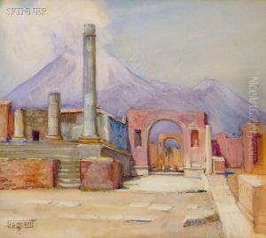 View Of Pompeii by Eben Farrington Comins
