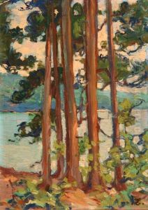 View Of Manulair Lake by Eben Farrington Comins