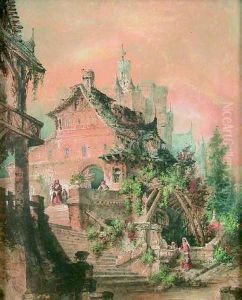 Paesaggio Con Architettura Fantastica