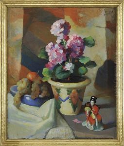 Colorful Floral Still Life by Maurice Compris