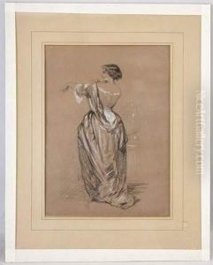 Jeune Femme Enrobe Longue