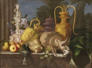 Nature Morte A L'aiguiere Et Coquillage