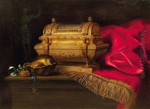 Nature Morte Au Coffre Et Tapis