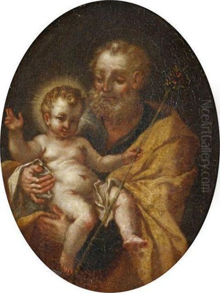 Der Heilige Josef Mit Dem Christusknaben - view 1