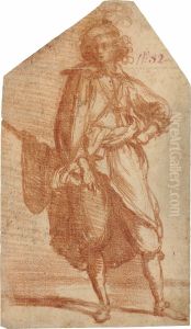 A Standing Man With A Mantle by Jacopo Confortini