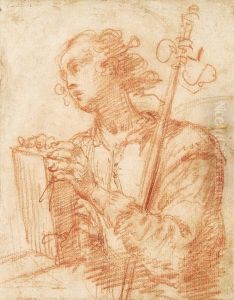Johannes Der Evangelist, Brustbild Nach Links, Ein Buch In Handen Haltend by Jacopo Confortini