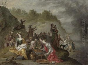 The Crossing Of The Red Sea by Michiel Congnet