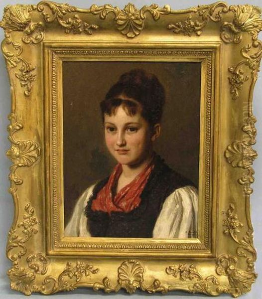 Junge Frau In Bauerlicher Tracht - view 1