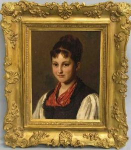 Junge Frau In Bauerlicher Tracht