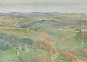 Sudliche Landschaft. by Christian Friedrich Conradin