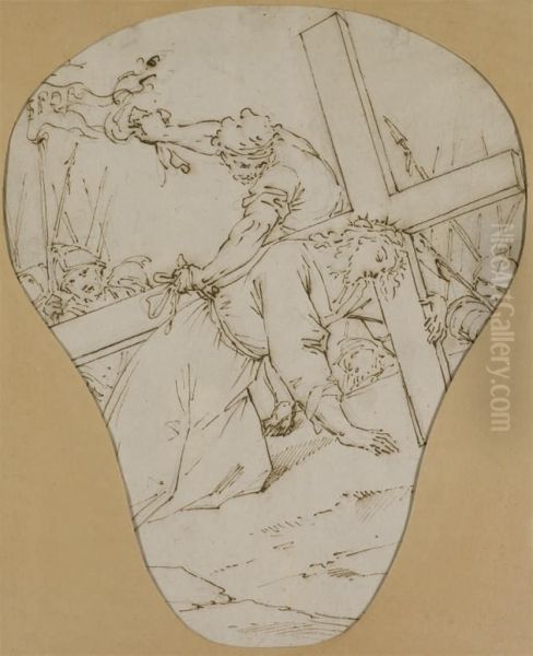 La Montee Au Calvaire - view 1