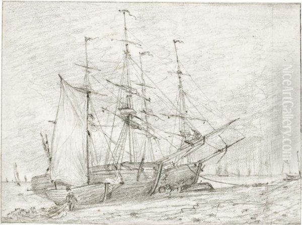 Shipping On The Beach At Brighton - view 1