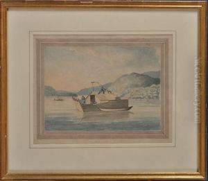 Flat Boat On The Mississippi by William Constable