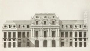 Projet Pour La Facade Du Palais Royal Sur Les Jardins by Pierre Contant, Dit Constant D'Ivry
