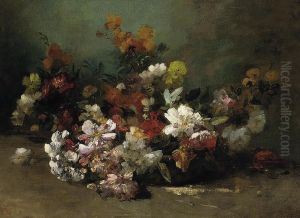 Summer Blooms In A Basket