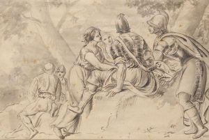Scene Animee by Jean Antoine Constantin D'Aix