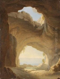 Vue De Grotte Pres De Naples by Jean Antoine Constantin D'Aix
