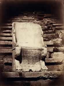 Fauteuil En Marbre Du Theatre De Dionysos by Dimitri Constantin