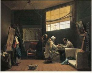 L'atelier Du Peintre Francois-marius Granet by Joseph-Sebastien Constantin