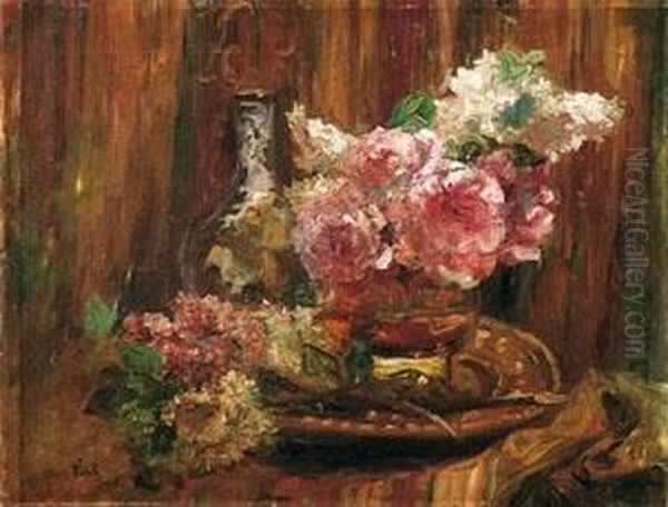 Interno Con Rose E Lilla - view 1