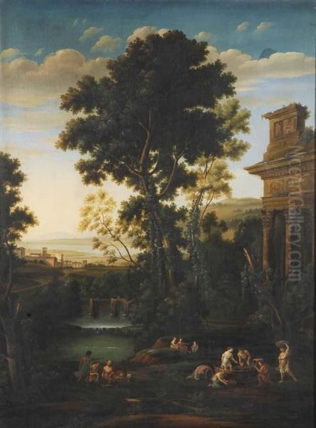 Paesaggio Con Architetture E Figure - view 1
