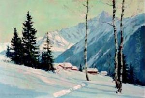 " Vallee Enneigee " by Charles Henry Contencin