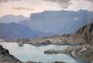Le Lac Cornu by Charles Henry Contencin