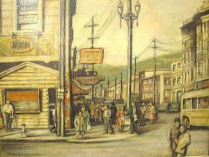 Park Street Scene; Houses By The Bay (2) by Bianca Conti Royce
