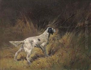 English Setters Working by Louis Contoit