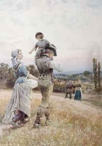 The Close Of Day by Ebenezer Wake Cook