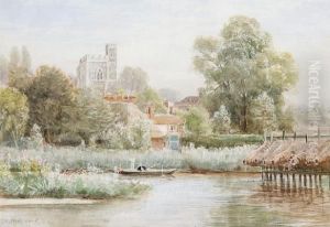 The River Before Bray Church by Ebenezer Wake Cook