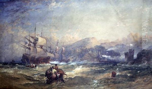 The Armada Off The English Coast - view 1