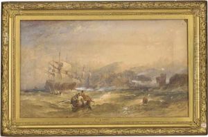 Man O'war Attacking A Fortified Estuary