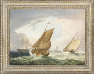Shipping On Rough Seas by Edward William Cooke